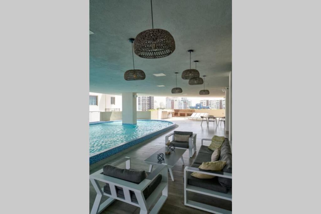 Escape Apartments, Balcony, Pool, Gym & Spa In La Julia Santo Domingo Eksteriør bilde